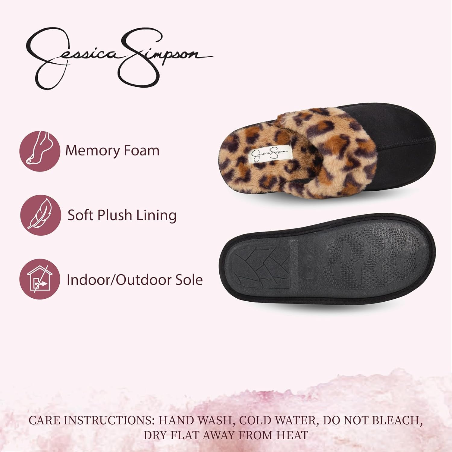 Women'S Comfy Faux Fur House Slipper Slip-On Scuff Memory Foam Soft Plush Lining