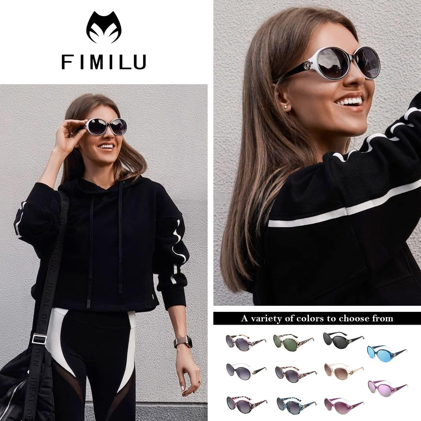 Polarized Sunglasses for Women Vintage Sunglasses Oversized Big Sun Glasses Ladies Shades UV400 Protection