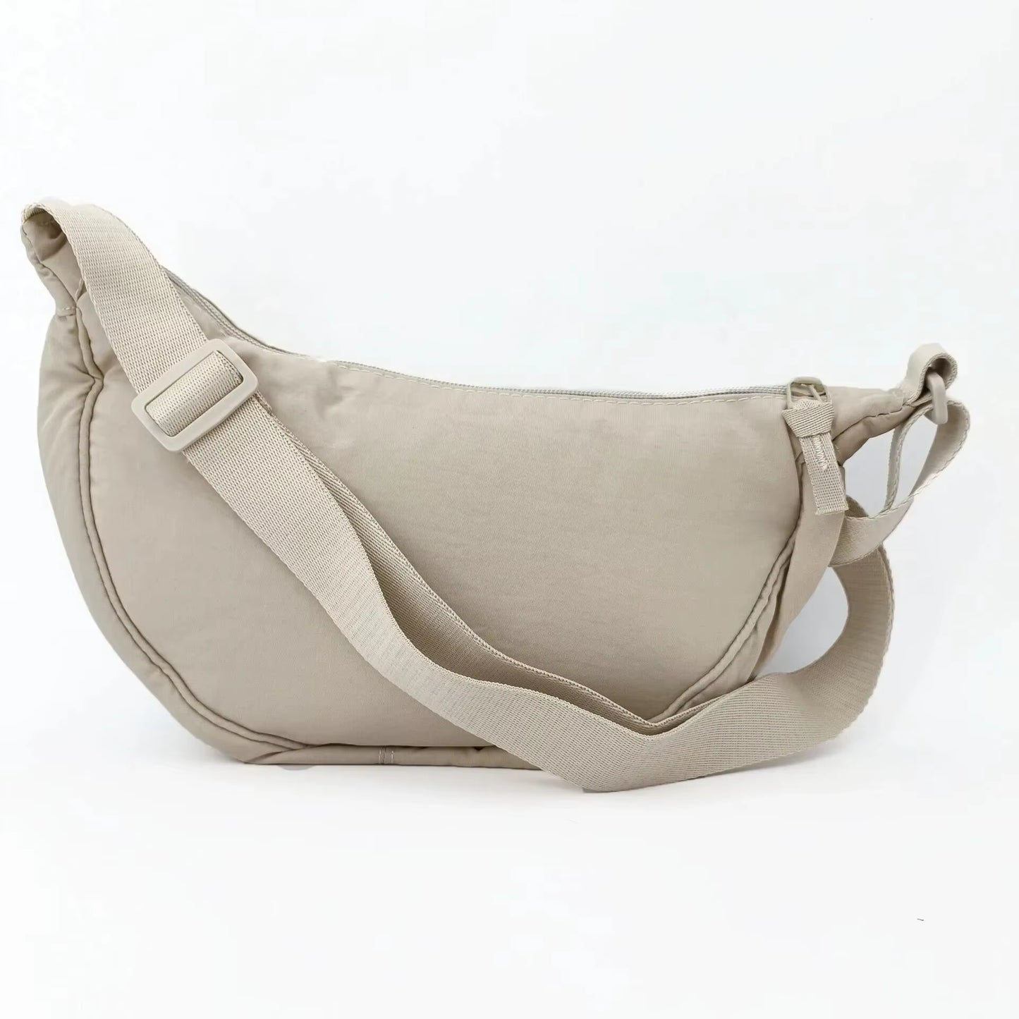 New Simple and Casual Solid Color Nylon Large Capacity Women'S Dumpling Bag Shoulder Bag for Travel and Commuting